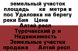 земельный участок площадь 2800кв. метра в пос Удаловка на берегу реки Бия › Цена ­ 400 000 - Алтай респ., Турочакский р-н Недвижимость » Земельные участки продажа   . Алтай респ.